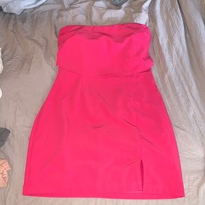 Pink Strapless Dress